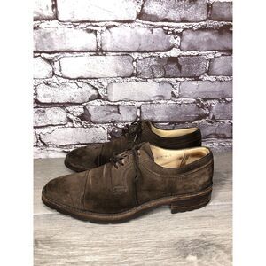 Gravati Vibram Brown Suede Leather Cap Toe Oxfords Shoes Men’s Sz 8.5M US/42EU